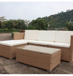 SET LANZAROTE III RATÁN SINT + CHAISE LONG