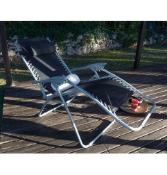 SILLÓN RELAX MULTIPOSICIONES NEGRO