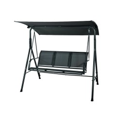 BALANCÍN METÁLICO GRIS 3 PLAZAS