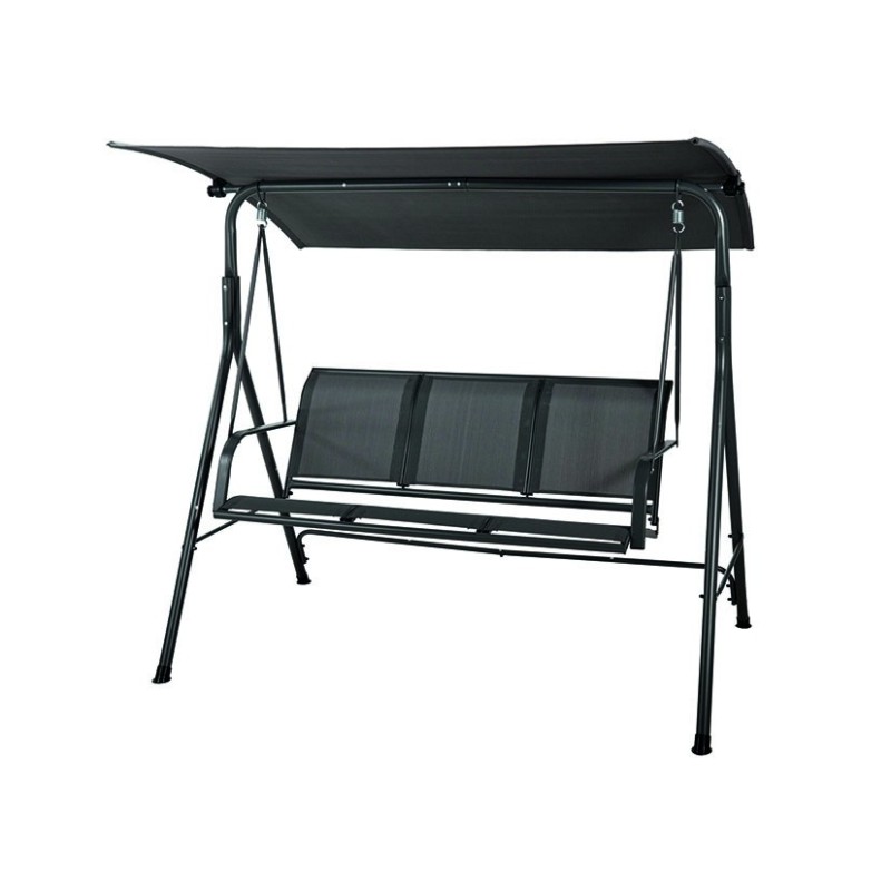 BALANCÍN METÁLICO GRIS 3 PLAZAS