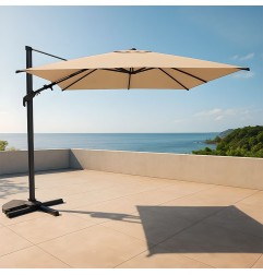PARASOL ACERO VIENA BEIGE 3X3M