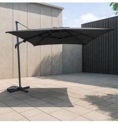 PARASOL ACERO VIENA GRIS 3X4M