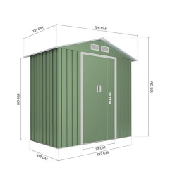 CASETA METAL VISBY DARK 2.57M2