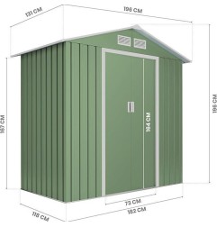 CASETA METAL VISBY DARK 2.57M2