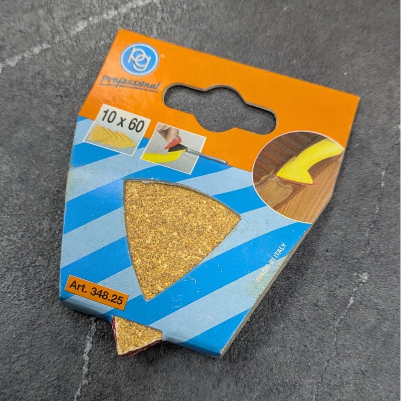 LIJA TRIANGULAR CON VELCRO PG 58MM 348.25