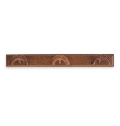 COLGADOR ADHESIVO MADERA SAPELLY 3 GANCHOS
