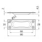 TIRADOR AMIG 80X28MM LATONADO