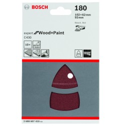 LIJA VELCRO BOSCH PSM160A G180 10 UNIDADES