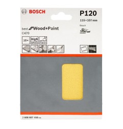 LIJA VELCRO BOSCH ORBITAL 1/4 G120 10 UNIDADES
