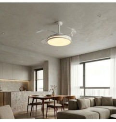VENTILADOR TECHO ASPAS PLEGABLES 30W LED