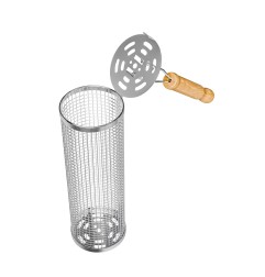 CESTA REDONDA PARRILLA BBQ MODELO AM28 12X30CM