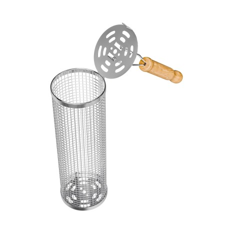 CESTA REDONDA PARRILLA BBQ MODELO AM28 12X30CM