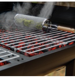 CESTA REDONDA PARRILLA BBQ MODELO AM28 12X30CM
