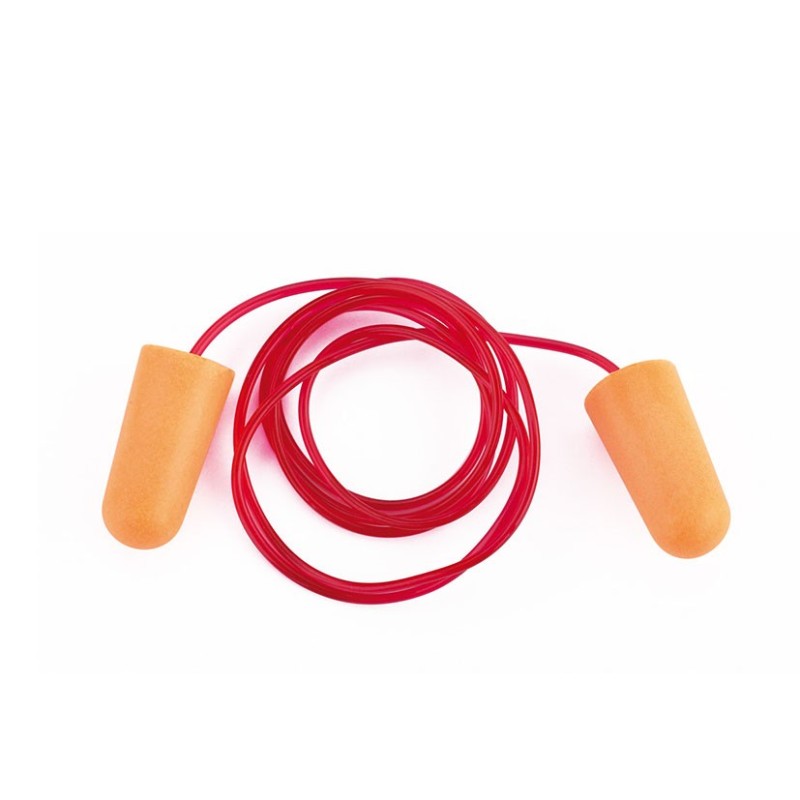 TAPÓN AUDITIVO CON CORDÓN NARANJA