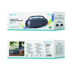 ALTAVOZ BT 12W LED GRANDE GRIS UNICO