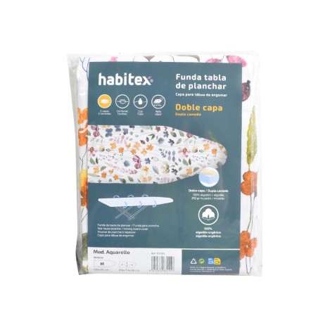 FUNDA ALGODON M 124X46CM AQUARELLO HABITEX