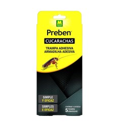 TRAMPA ADHESIVA CUCARACHAS 5 UNIDADES