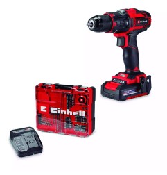 ATORNILLADOR PERCUTOR EINHELL TE-CD 18/40 + 64 ACC. 18V 2.5AH