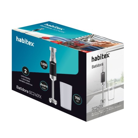 BATIDORA DE BRAZO INOX 1000W HABITEX