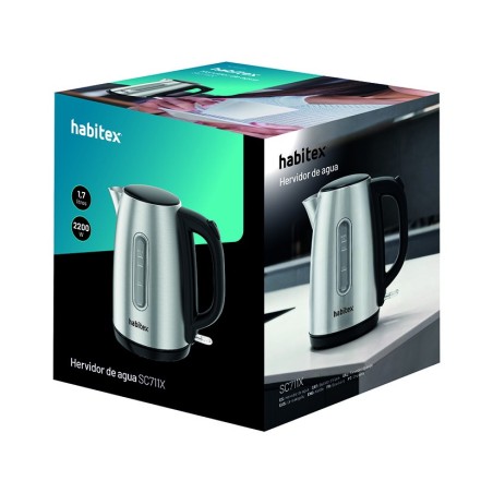 HERVIDOR AGUA 1,7L INOX. HABITEX