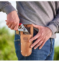 FUNDA CUERO CON PASADOR Y CLIP DE RESORTE FELCO 910