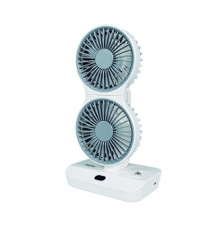 VENTILADOR DOBLE MESA BATERÍA V10 HABITEX