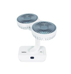 VENTILADOR DOBLE MESA BATERÍA V10 HABITEX