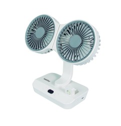 VENTILADOR DOBLE MESA BATERÍA V10 HABITEX