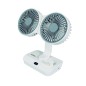 VENTILADOR DOBLE MESA BATERÍA V10 HABITEX