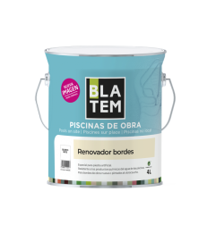 PINTURA RENOVADOR BORDES PISCINAS BLANCO 4L BLATEM