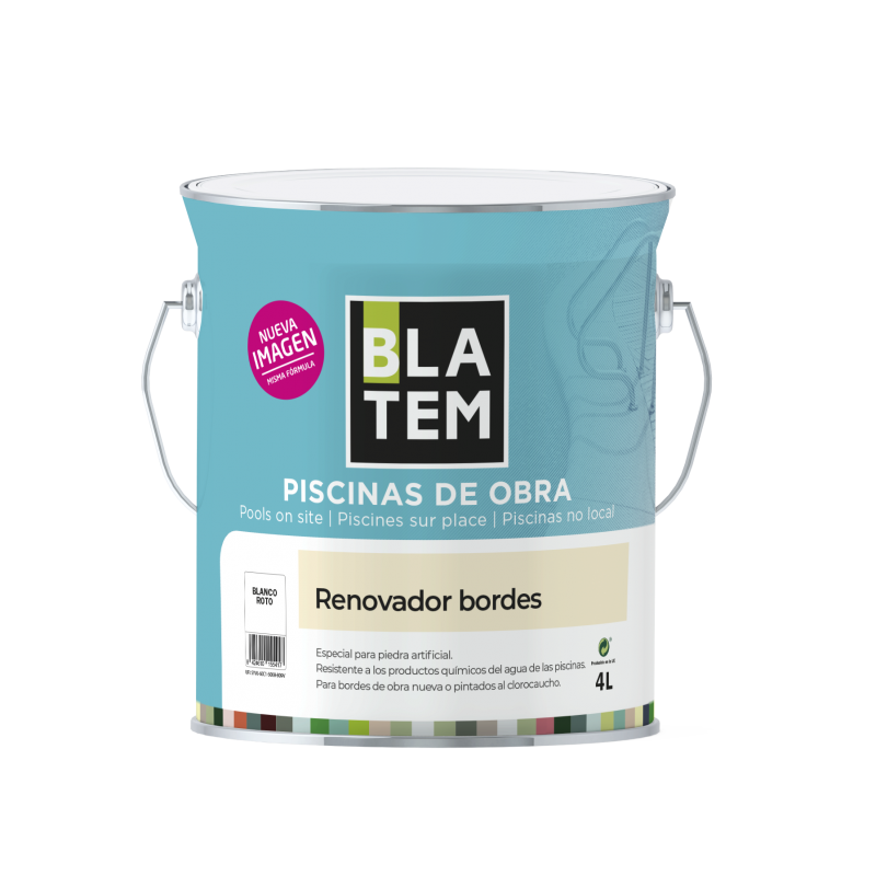 PINTURA RENOVADOR BORDES PISCINAS BLANCO 4L BLATEM PINTURA RENOVADOR BORDES PISCINAS BLANCO 4L BLATEM