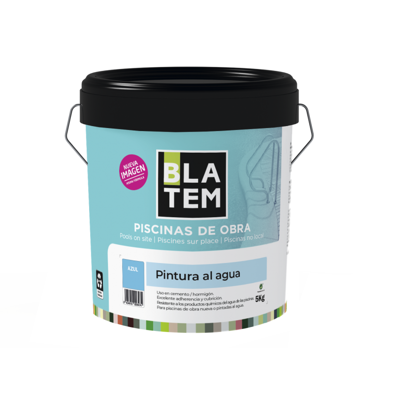 PINTURA AL AGUA PISCINAS AZUL 5KG BLATEM