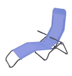 TUMBONA ACERO/TEXTILENE RECLINABLE AZUL