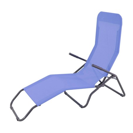 TUMBONA ACERO/TEXTILENE RECLINABLE AZUL