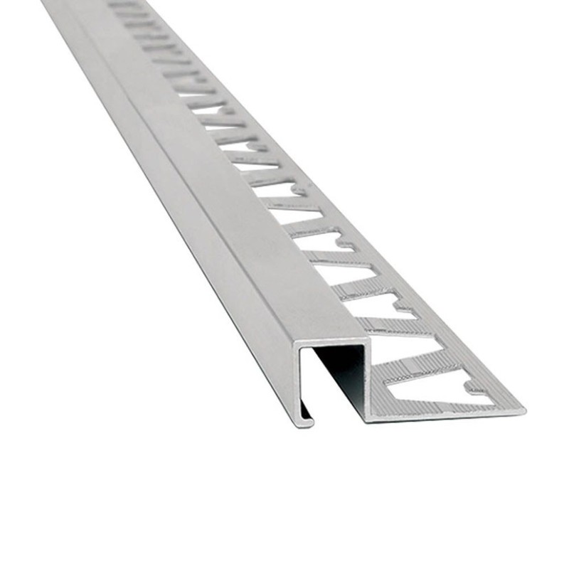 PERFIL ALUMINIO SAT. RECTANGULAR 10MM 2.5M
