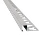 PERFIL ALUMINIO SAT. RECTANGULAR 10MM 2.5M
