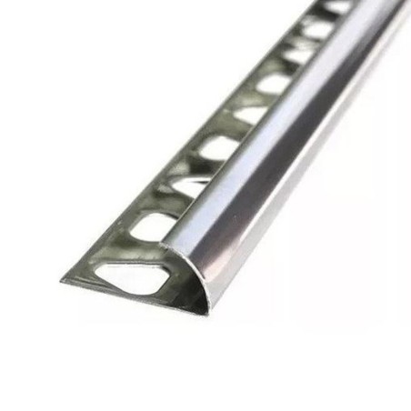 PERFIL ALUMINIO BRILLO REDONDO 10MM 2.5M