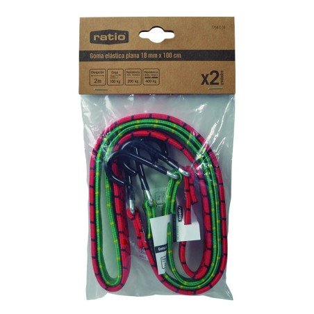PULPO GOMA ELASTICA PLANA CON GANCHO 18MM