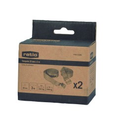 TRINQUETE 25MMX3M CARGA MAX. 250KG 2 UNIDADES