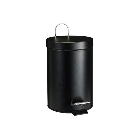 CUBO PEDAL INOX NEGRO 3L