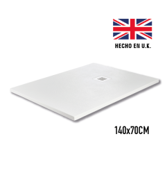PLATO DUCHA BLANCO EXTRAPLANO 140X70CM + VALVULA 90MM