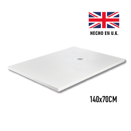 PLATO DUCHA BLANCO EXTRAPLANO 140X70CM + VALVULA 90MM