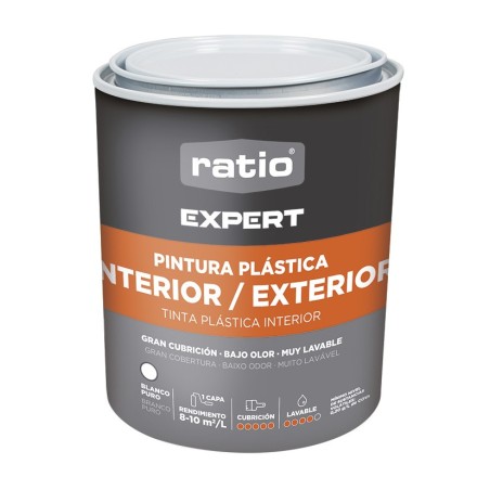 PINTURA PLASTICA INT/EXT BLANCO EXPERT 750ML