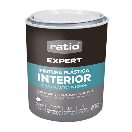 PINTURA PLASTICA INTERIOR BLANCO EXPERT 750ML