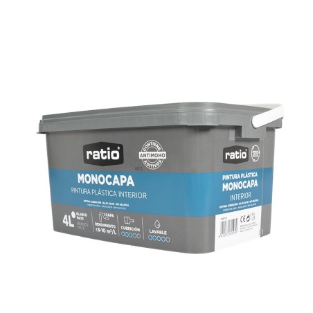 CUBETA MONOCAPA ANTIMOHO RATIO 4L