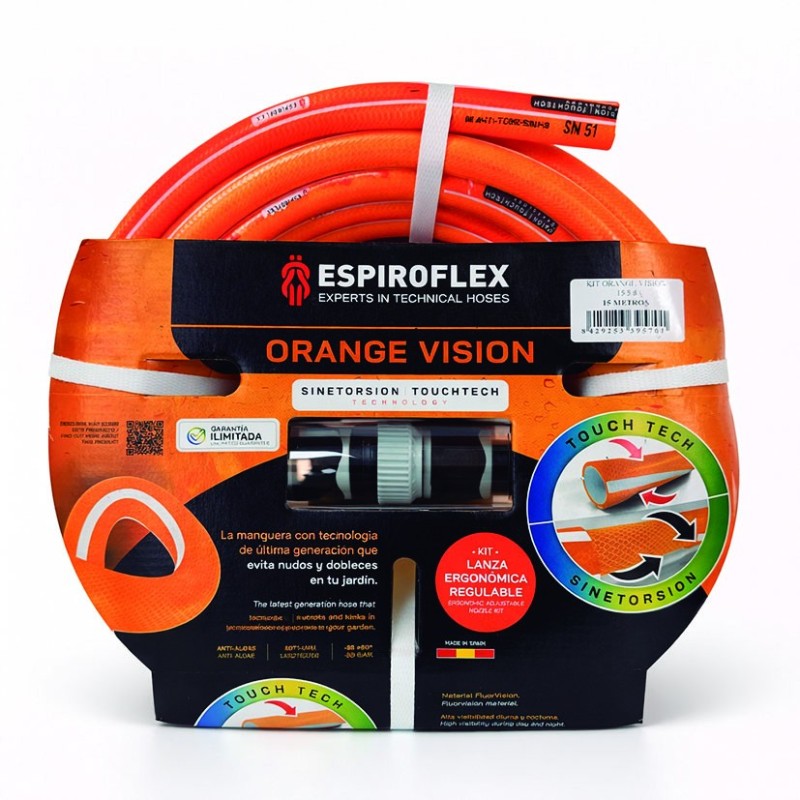 KIT MANGUERA ORANGE VISION 15MM