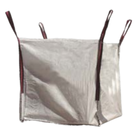 SACO ESCOMBRO RAFIA REUTILIZABLE 1000KG 90X90X100CM OP/FP + 30CM S/VALVULA