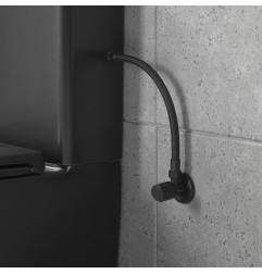 CONEXIÓN FLEXIBLE H-H 3/8 30CM NEGRO