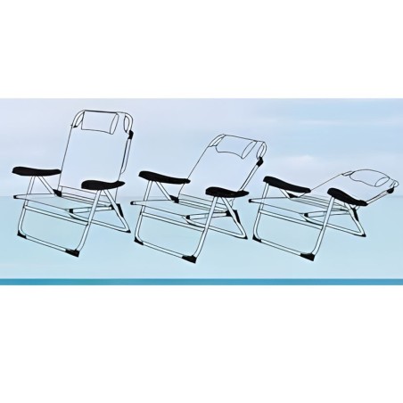 SILLA DE PLAYA CON COJÍN BEACHAIR Y111