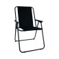 SILLA PLEGABLE NEGRA CAMPING Y108